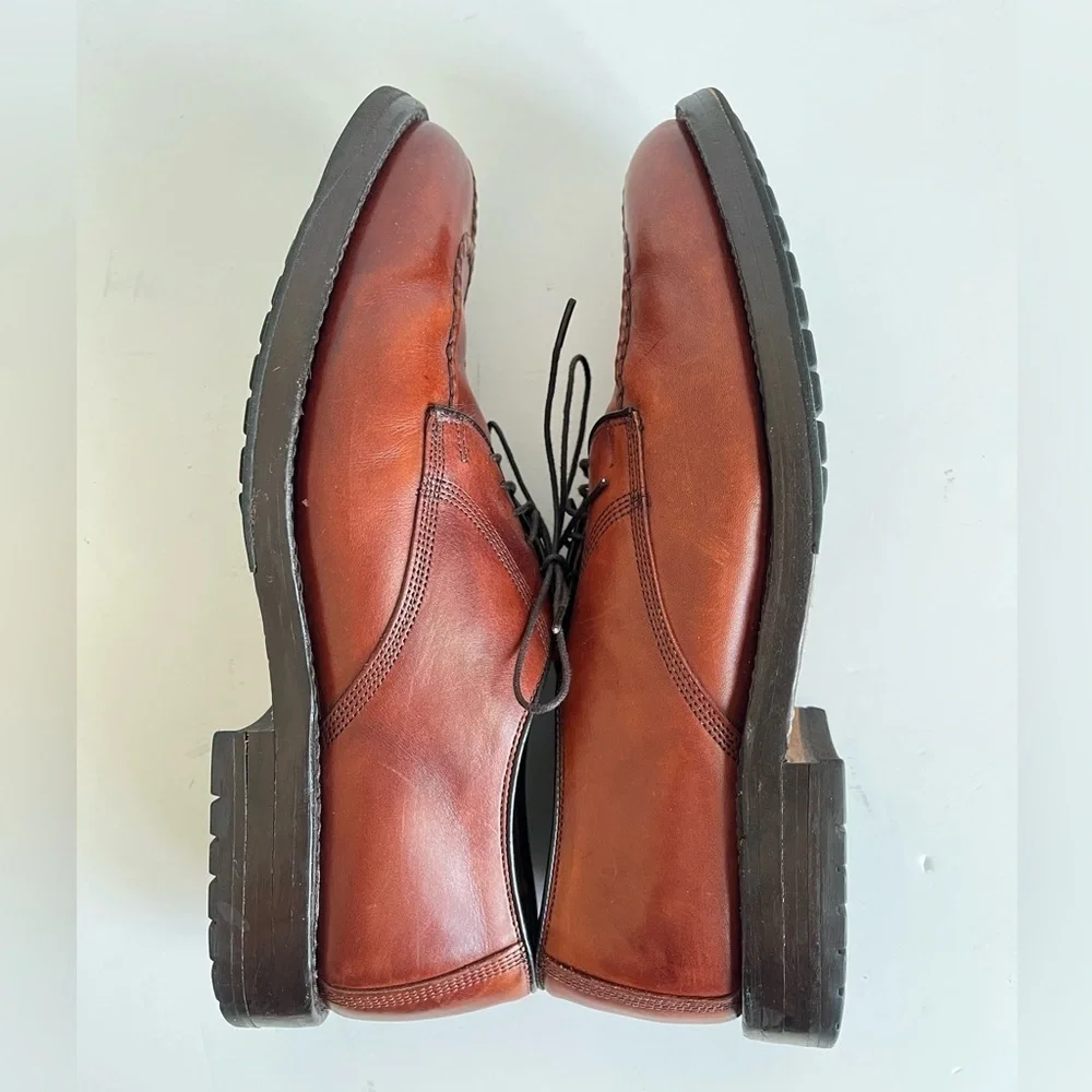 Allen Edmonds Dellwood Brown Leather Oxfords Shoes 8D